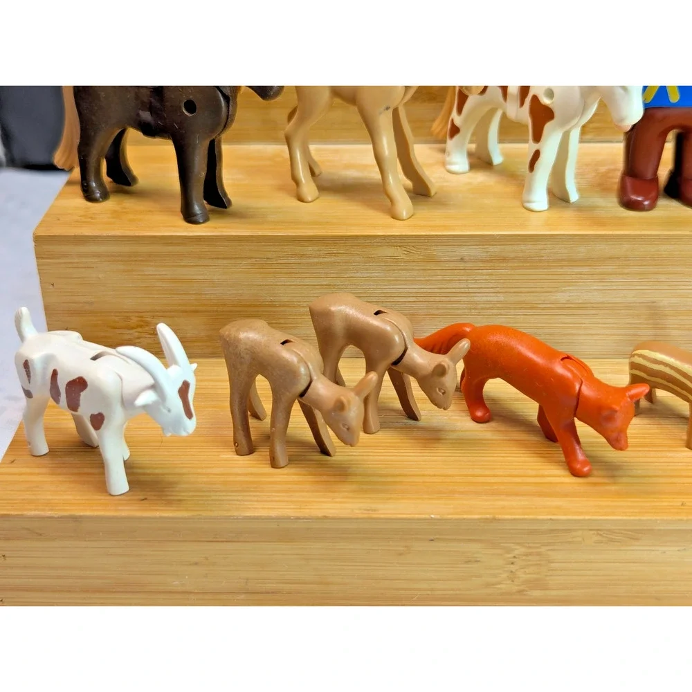 Playmobil Mixed Animals Lot Zebra Horse Deer Tapir Sheep Goat Figure 27pcs